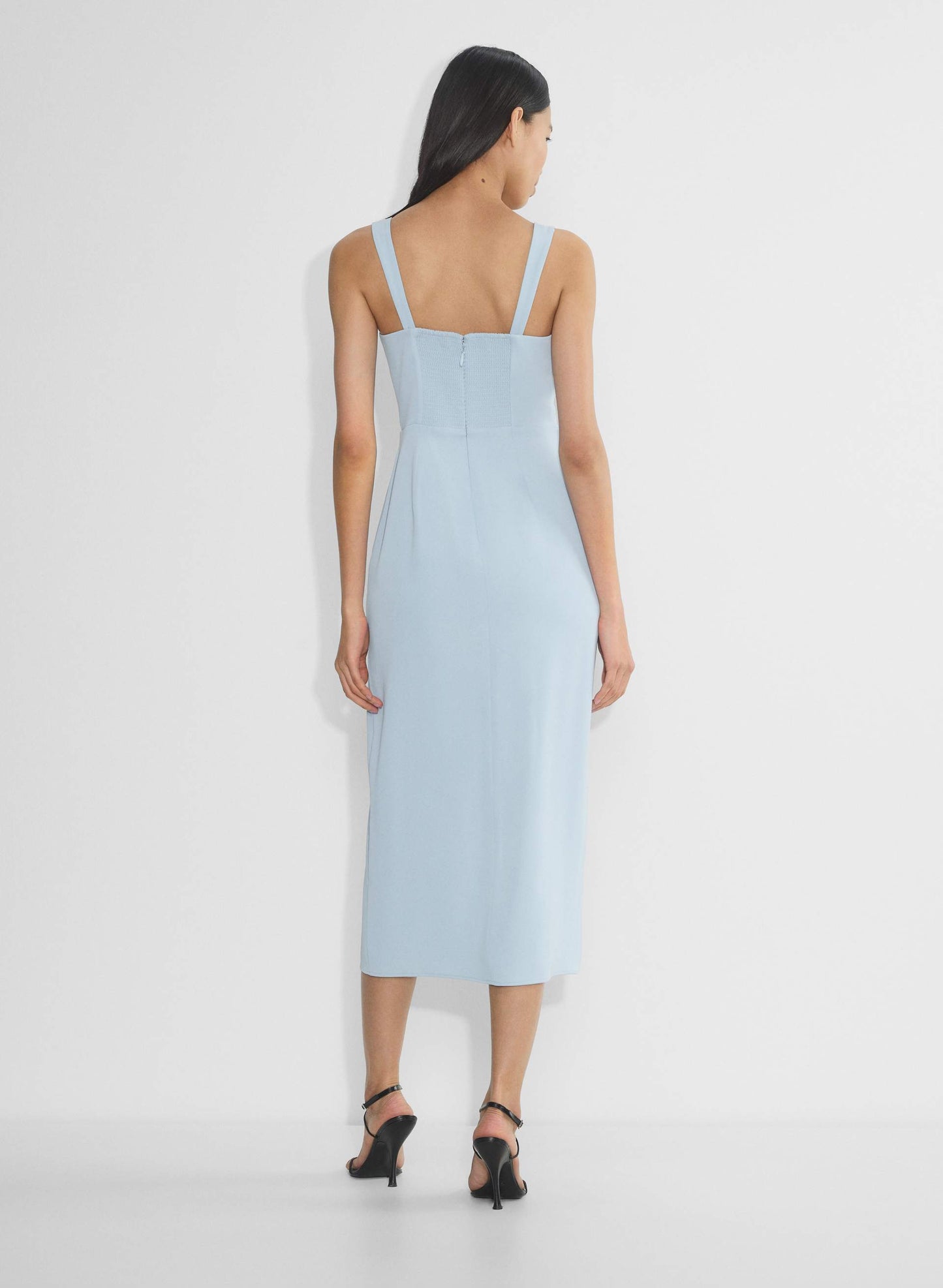 Vestido Midi com Fenda dos Anos 90