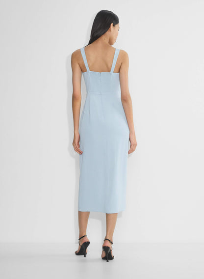 Vestido Midi com Fenda dos Anos 90
